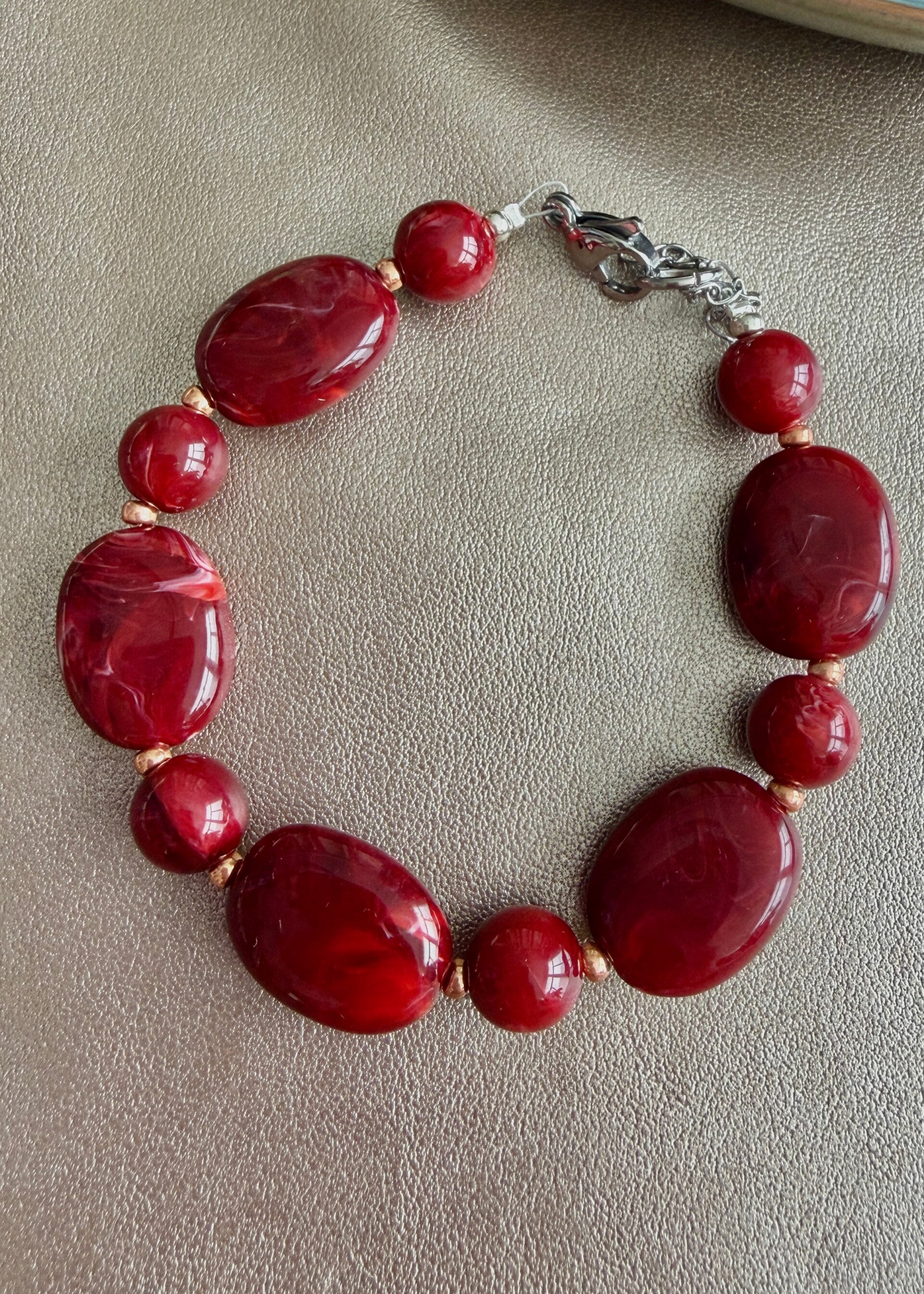 Autumn Glow - armband Sienna Rood