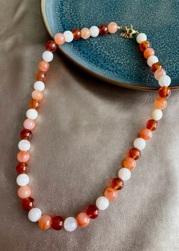 Autumn Glow - ketting Amber