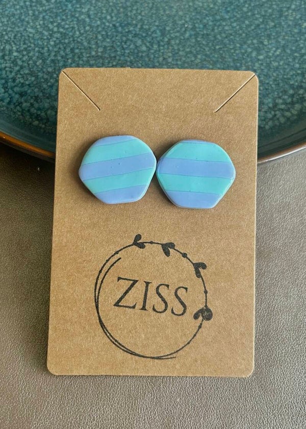 Oorbellen Bloom - groen/blauw gemixt