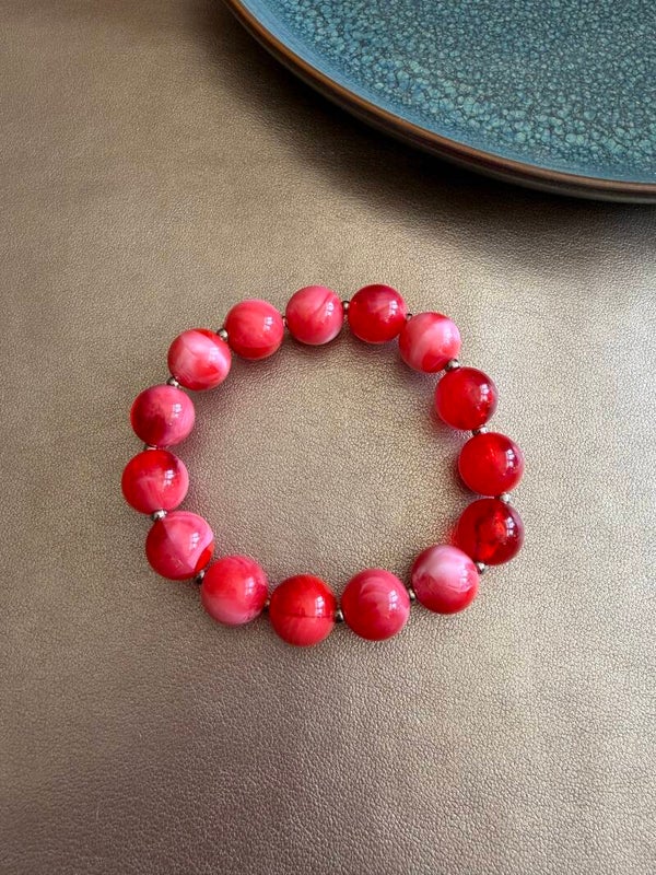 Autumn Glow - Armband Cherish red