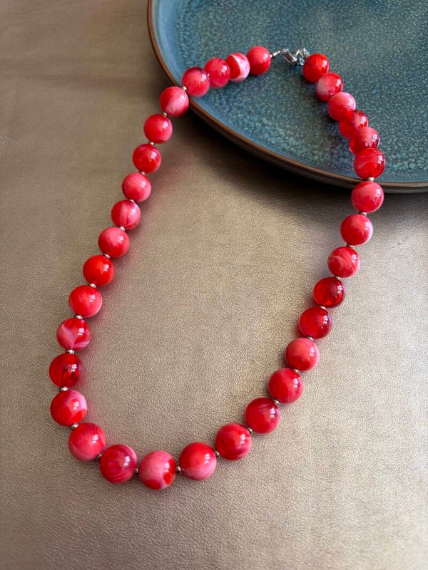 Autumn Glow - ketting Cherish red