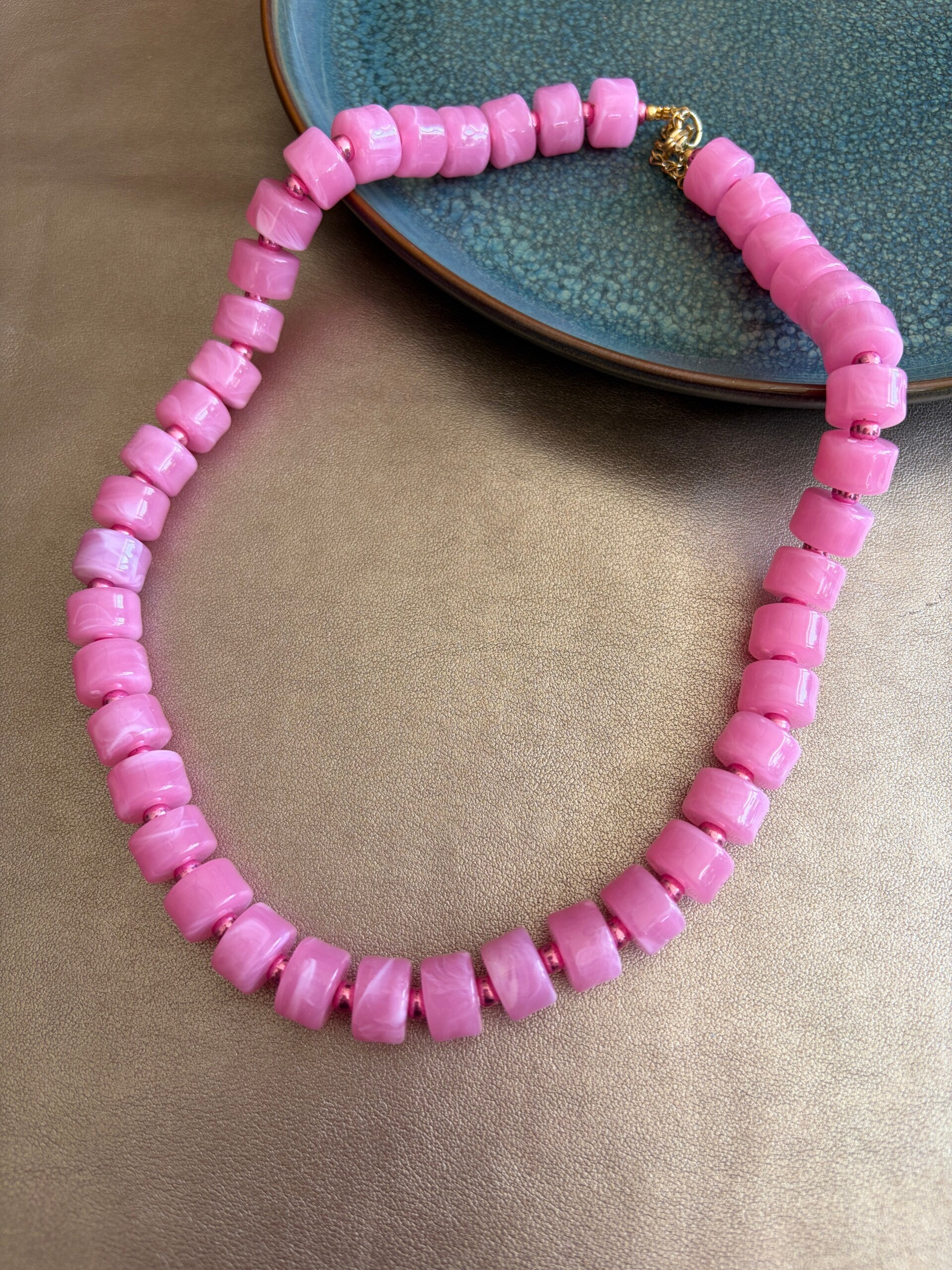Autumn Glow - ketting Falling for you - roze