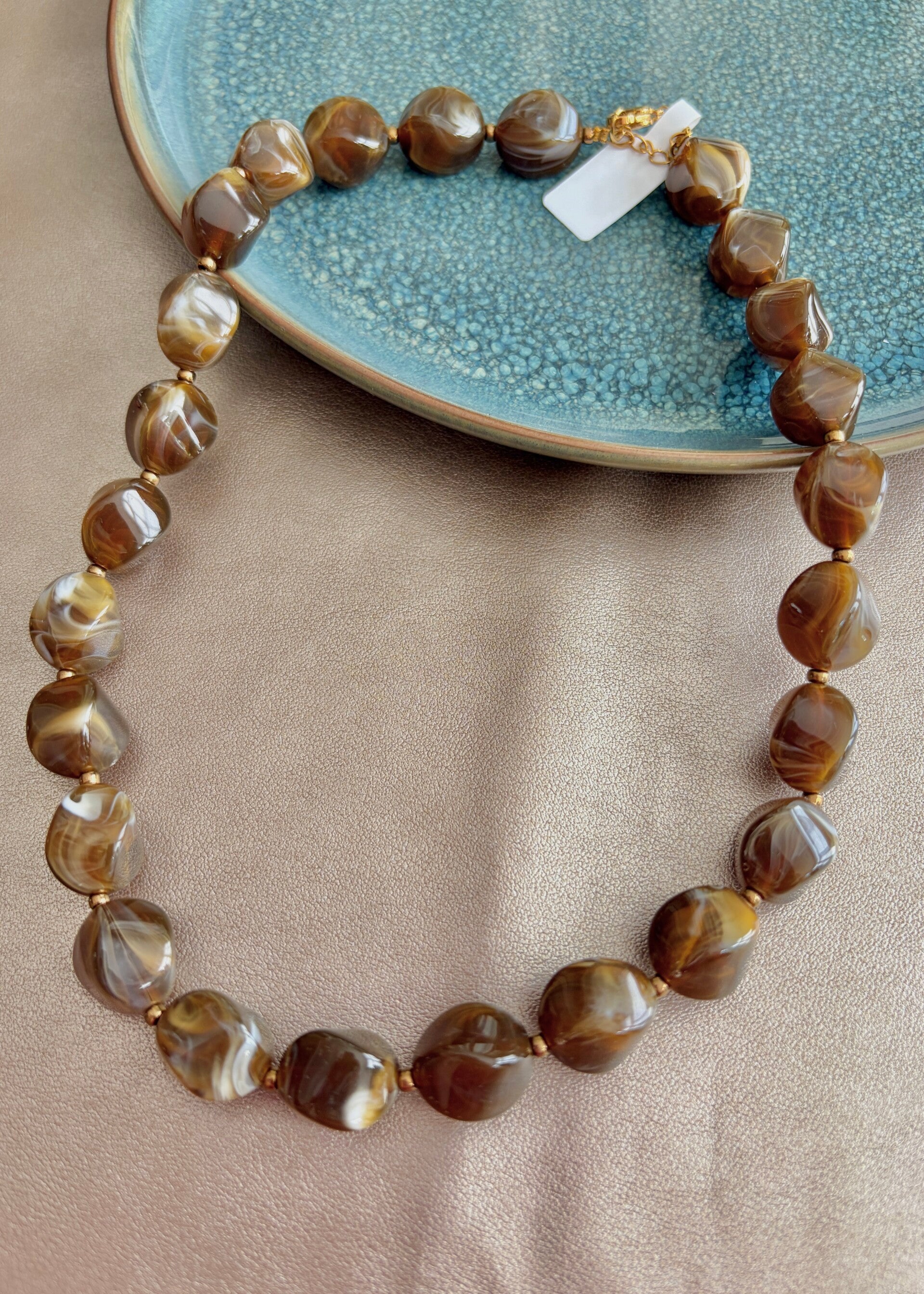 Autumn Glow - ketting Sienna - Bruin