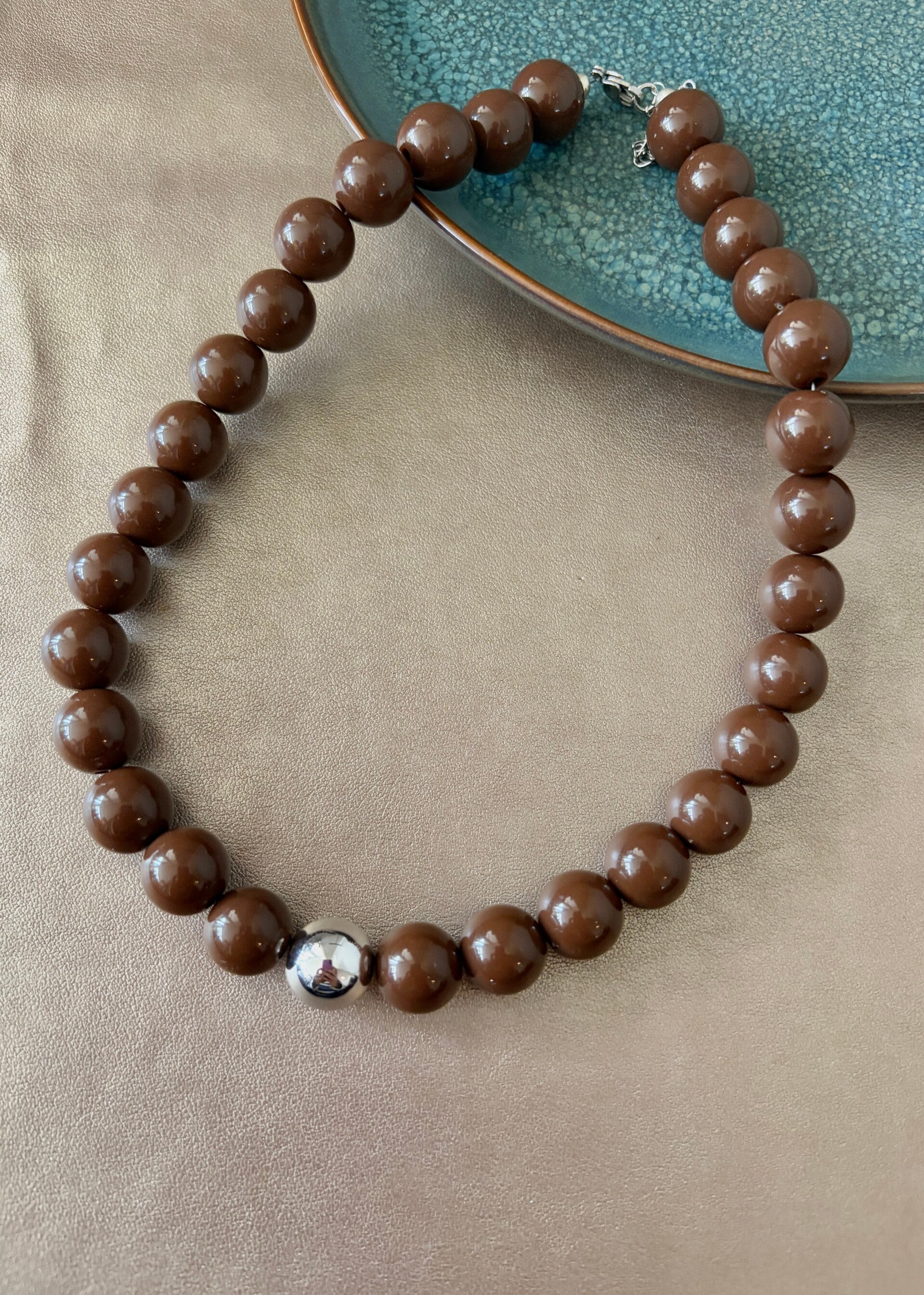 Autumn Glow - ketting Mila - bruin