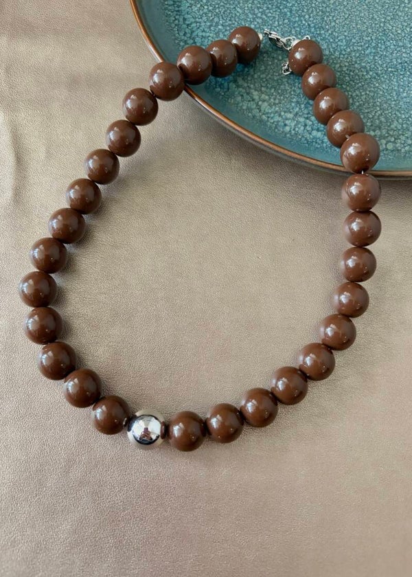 Autumn Glow - ketting Mila - bruin