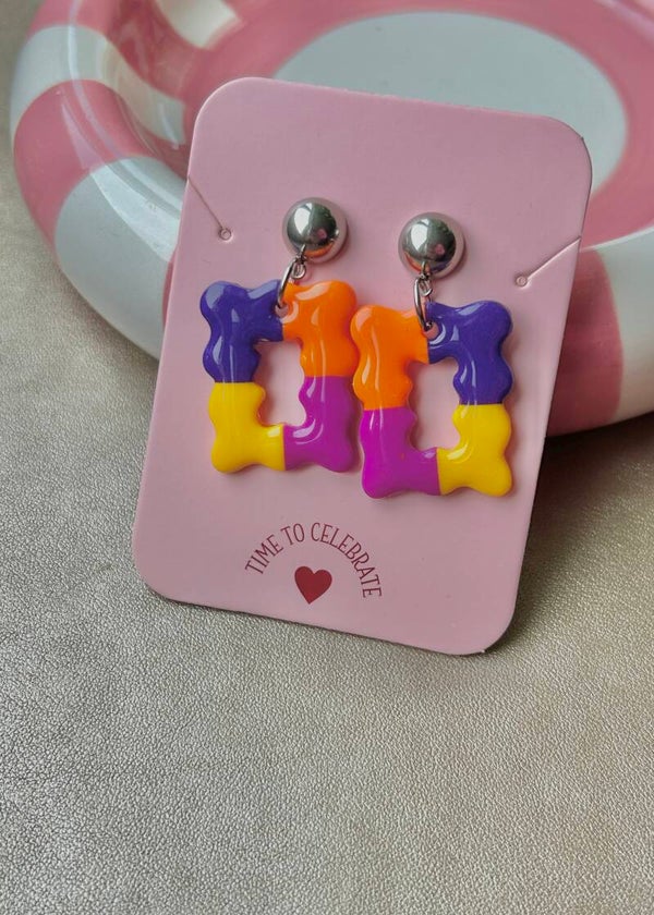 Oorbellen Bloom - Cookie Multicolor