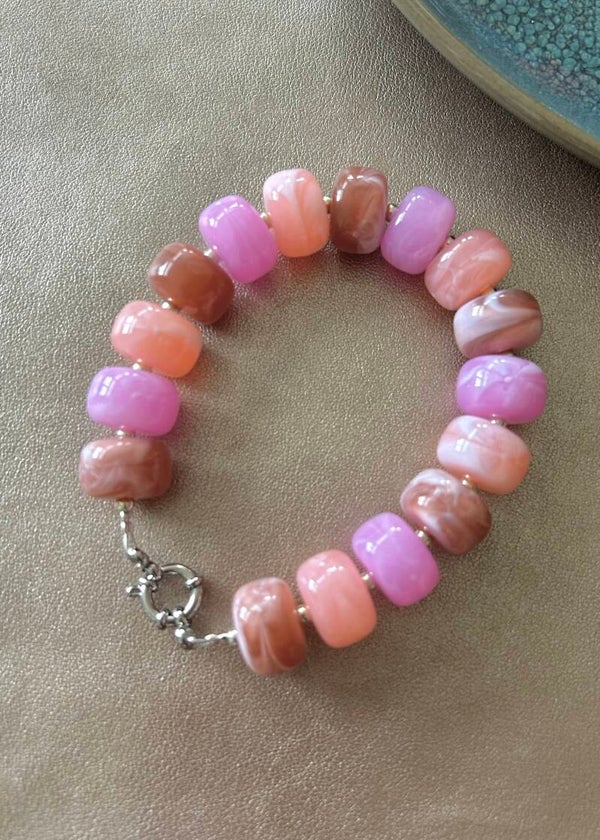 Bloom Hibiscus Armband - Roze tint