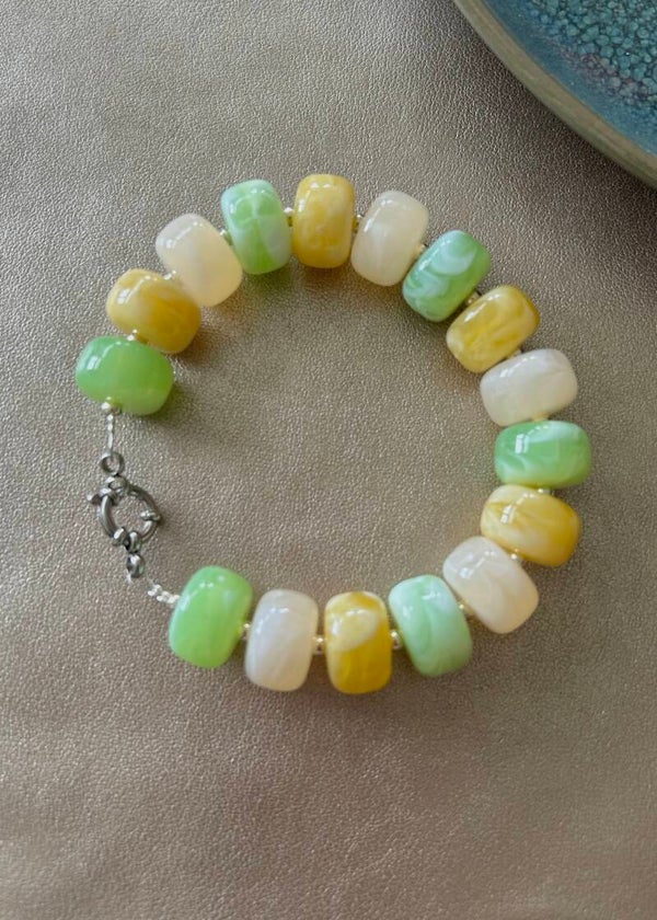 Bloom Hibiscus Armband - Groen