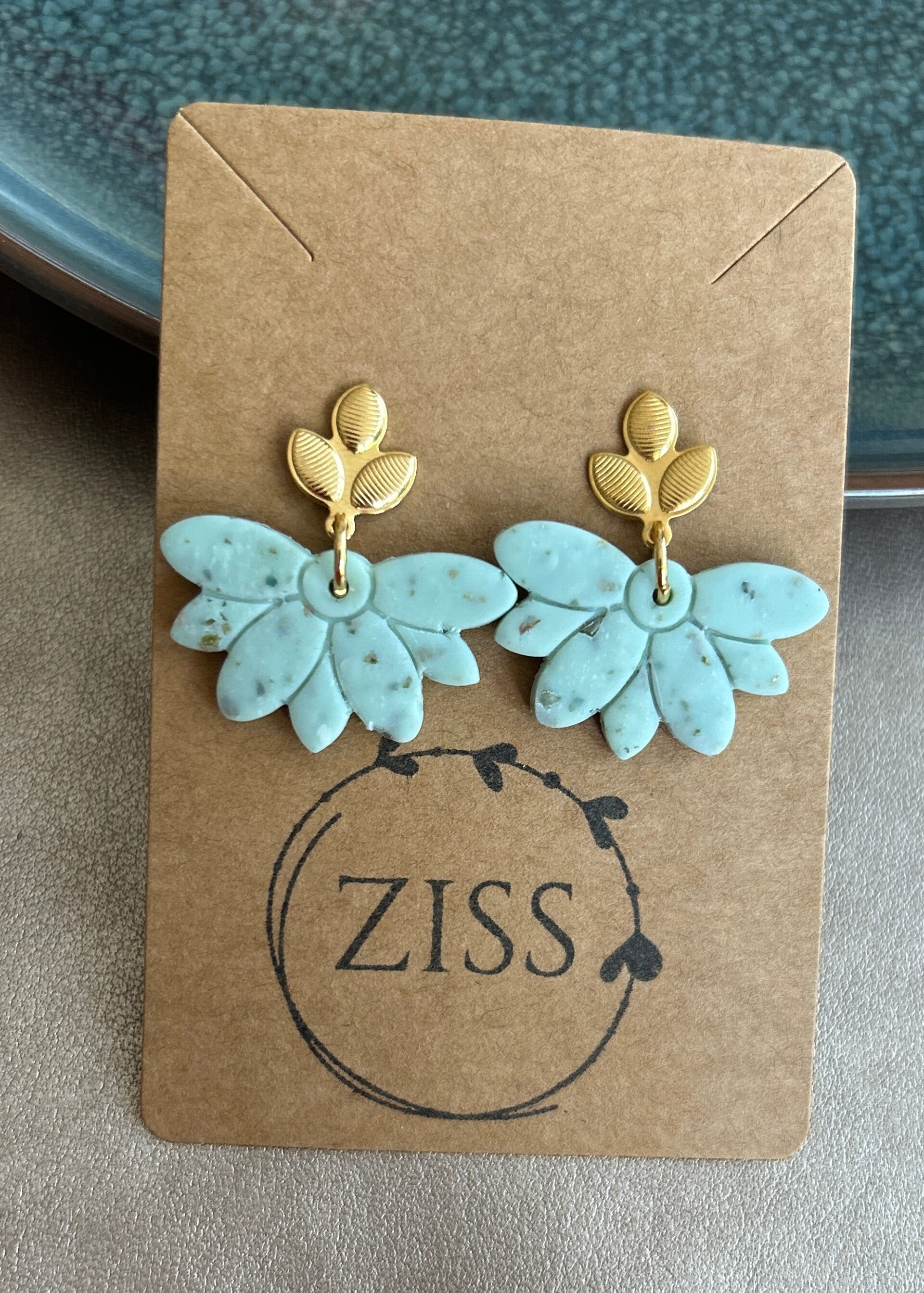 Oorbellen Ziss - Botanica Leaf mint