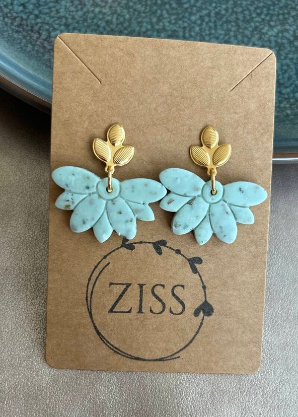 Oorbellen Ziss - Botanica Leaf mint