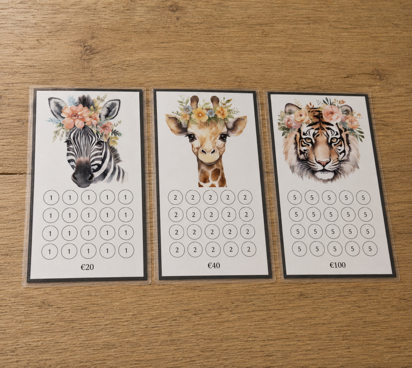 Safari Spaarchallenge Set A6