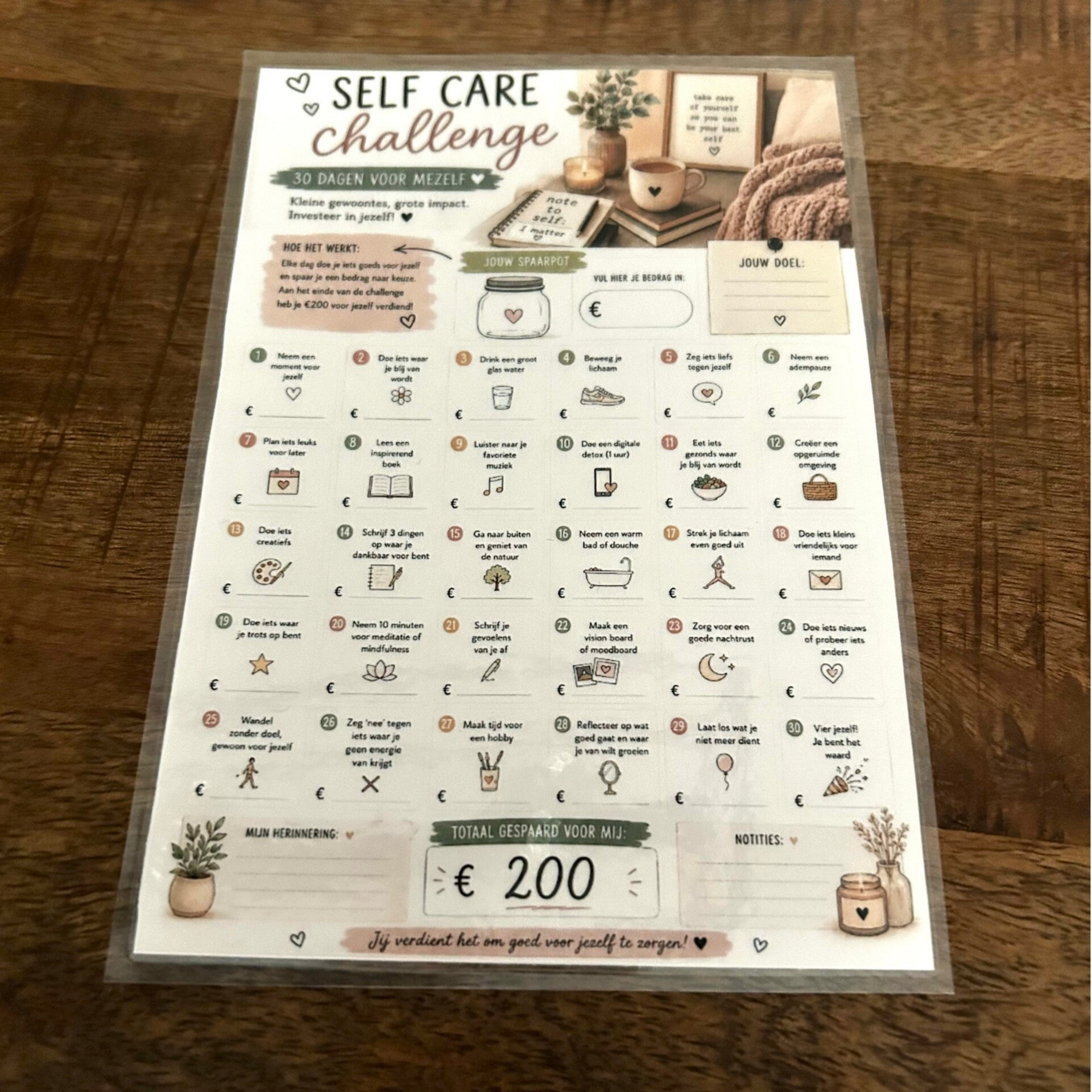 Selfcare Challenge A5
