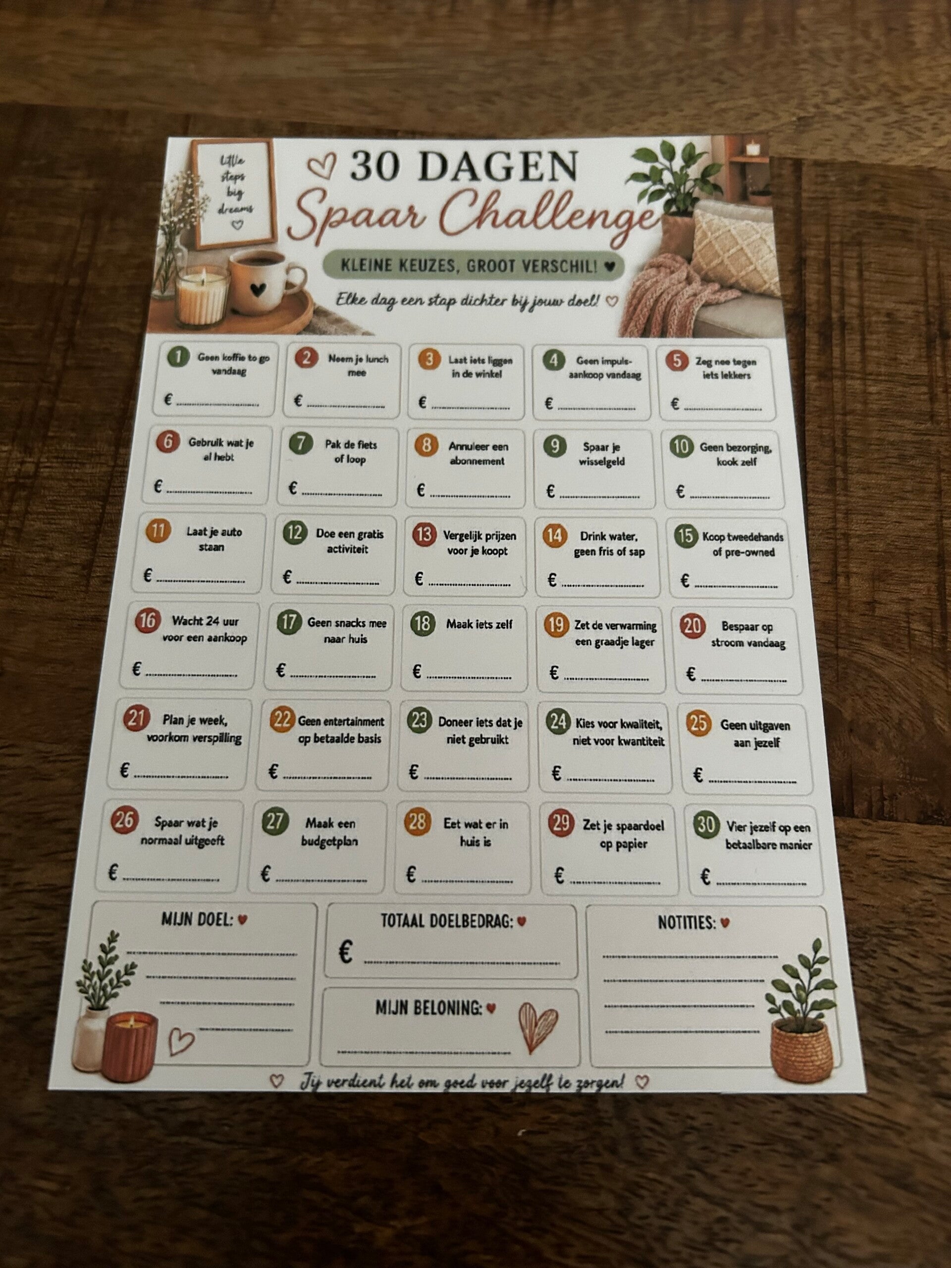 30 dagen spaarchallenge