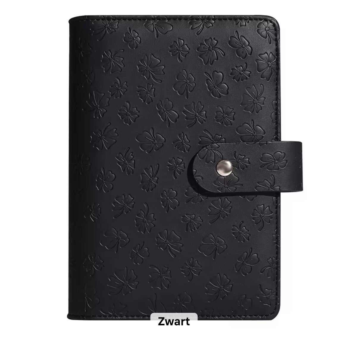 Binder klavertjes zwart A6