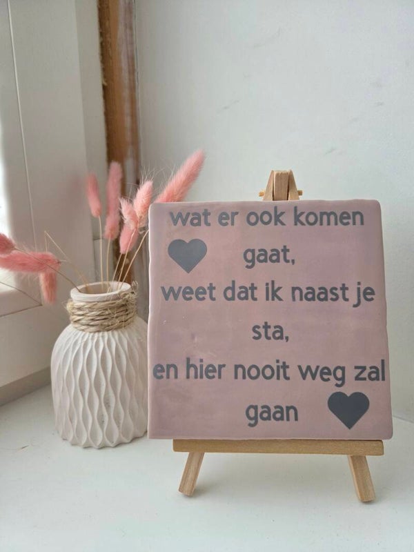 Tegeltjes met tekst