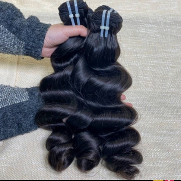 22”Bundle Flawless Raw Hair Hair Bundle Body Wave 100% One Donor Human Hair Weave