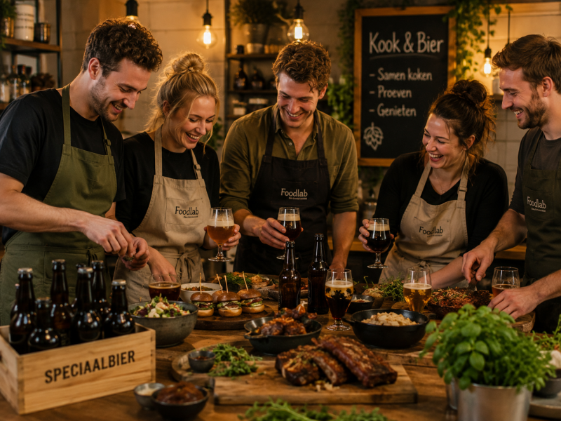 Kook en bier workshop in Zwolle/ Kampen van Foodlab by Mirjam