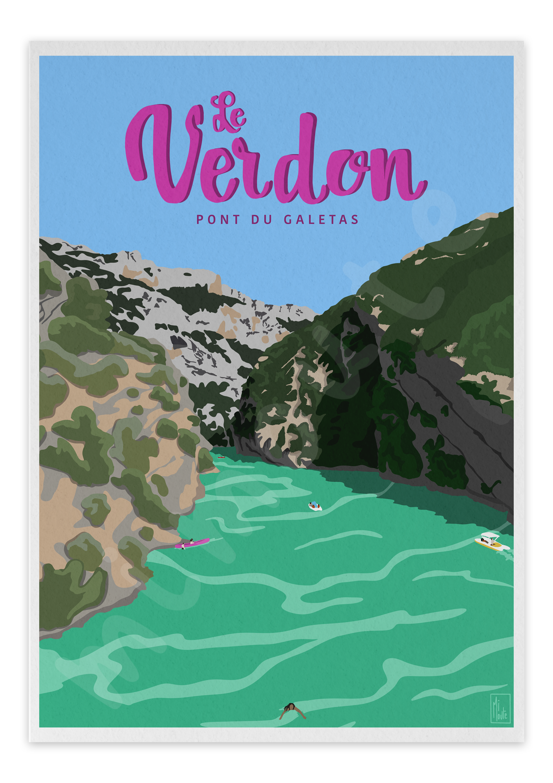 Les Gorges du Verdon - carte postale