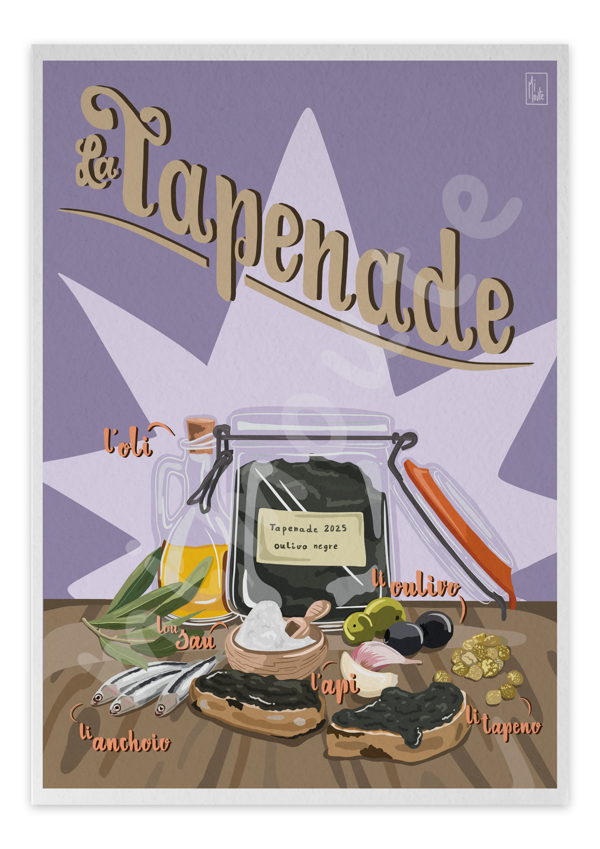 La tapenade - carte postale
