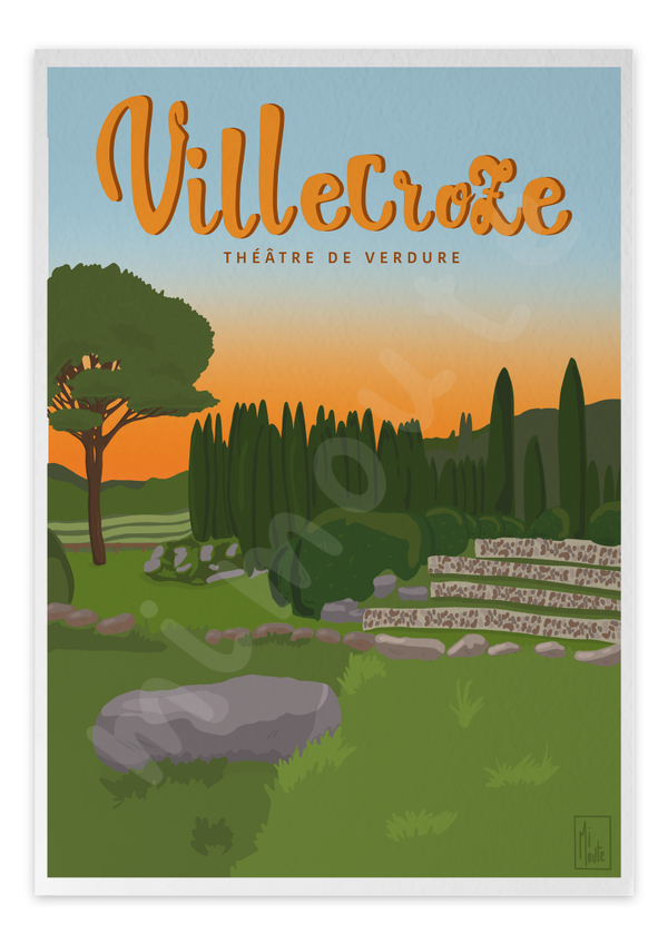 Théâtre de verdure - carte postale