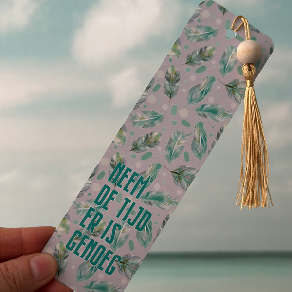 Neem de tijd er is genoeg - Boekenlegger