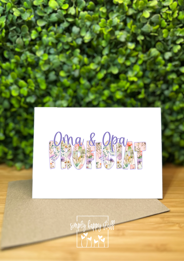 Oma en Opa Proficiat