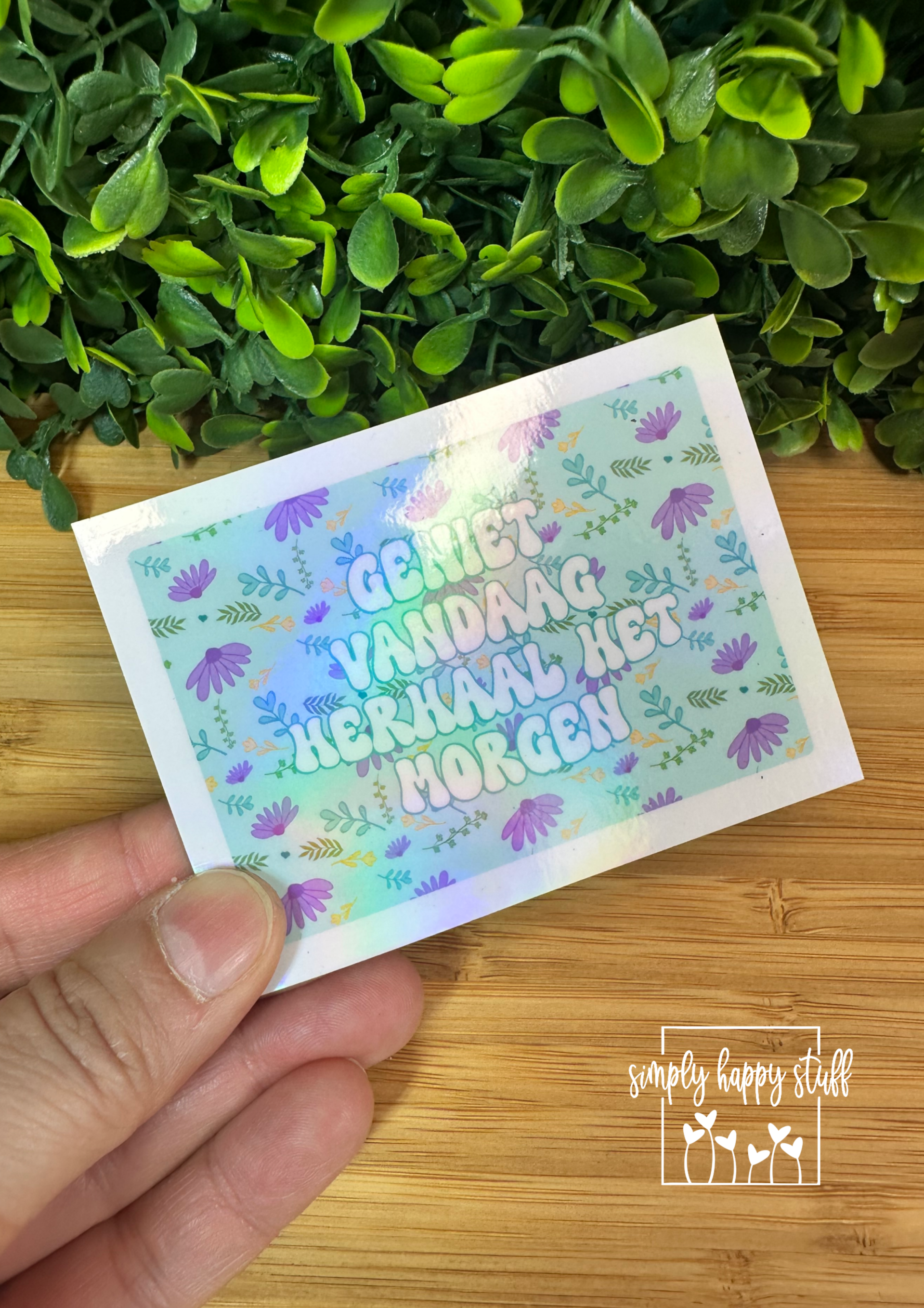 Koelkast magneet: Geniet vandaag herhaal het morgen