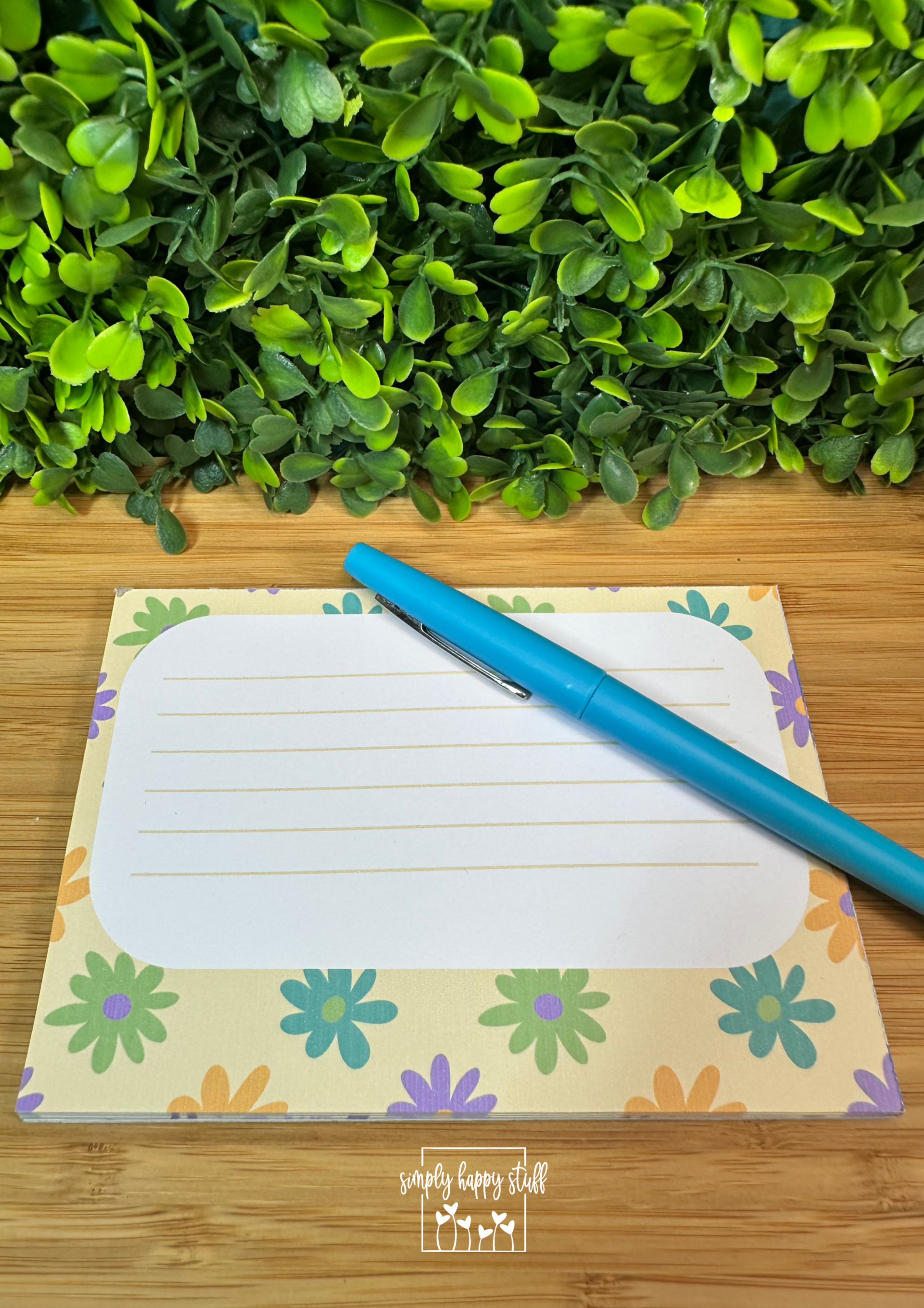 Vrolijk notitieblokje