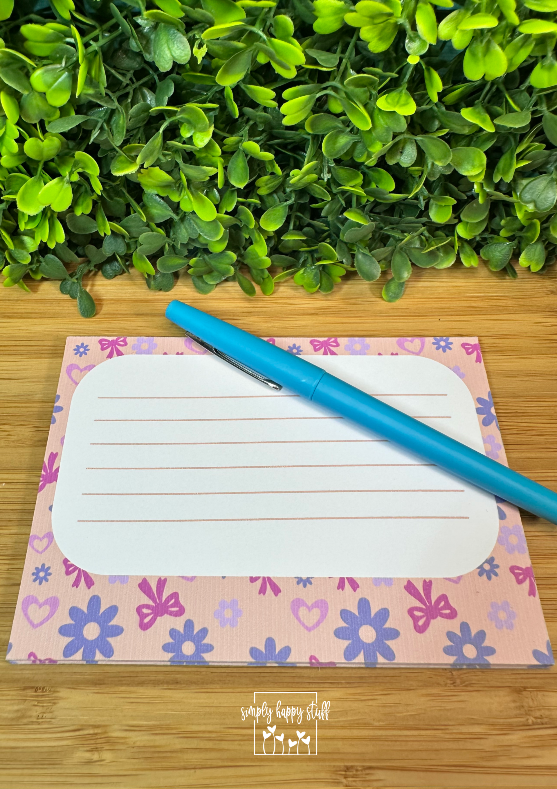 Vrolijk notitieblokje