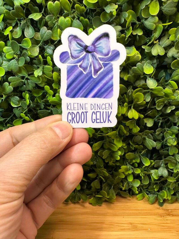 Sticker - KADO - Kleine dingen Groot geluk