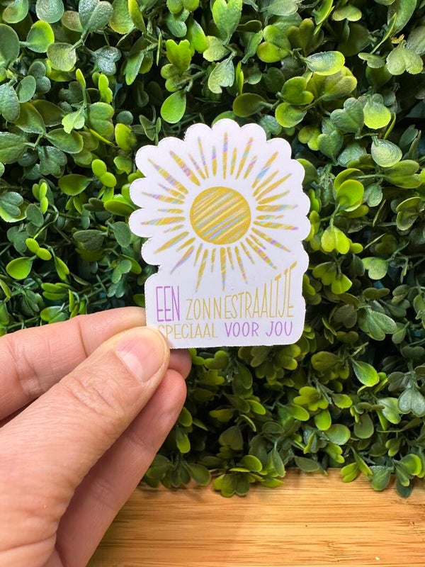 Sticker - ZON - Een zonnestraaltje voor jou