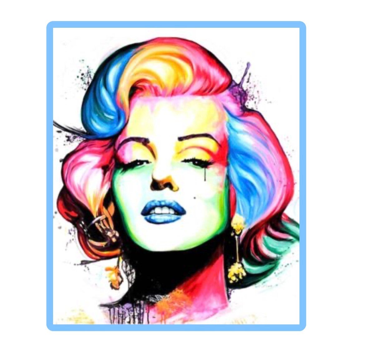 Diamond Painting -Canvas 50x40cm - Painting 45x35cm Marilyn
