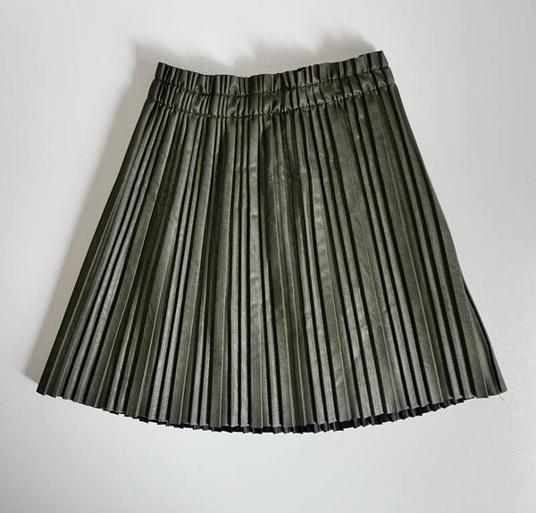 Rokje Leerlook kaki - New Collection