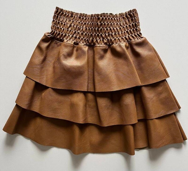 Rokje Leerlook bruin - New Collection