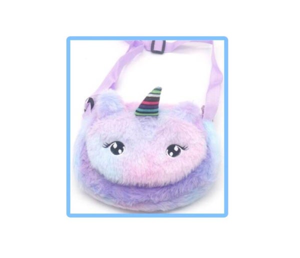 Fluffy unicorn tasje