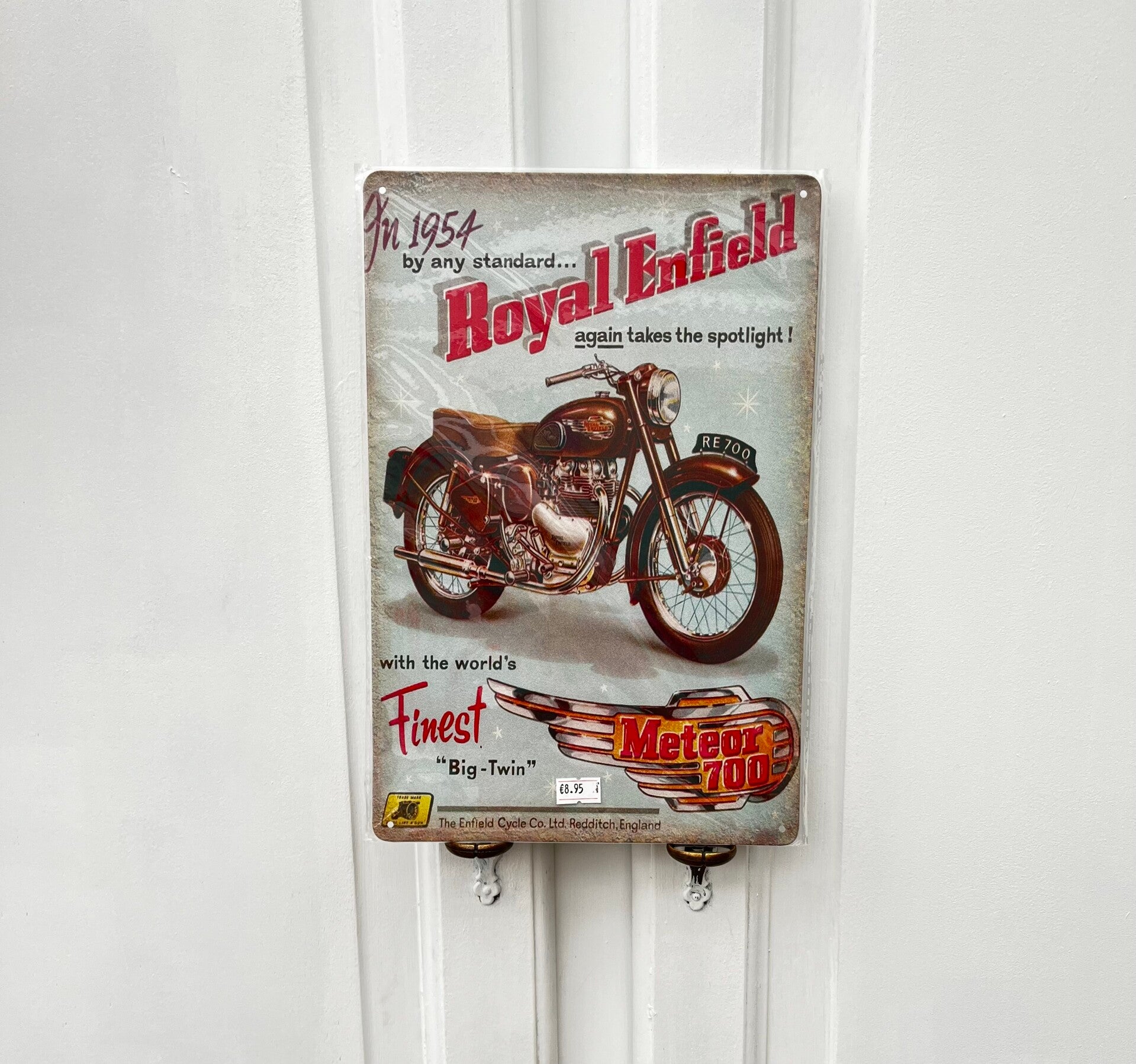 Royal Enfield metalen bordje