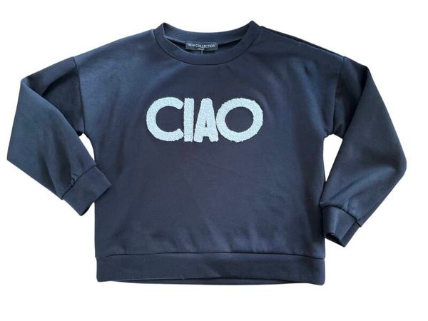 Zwarte ‘Ciao’ sweater New Collection 98-104