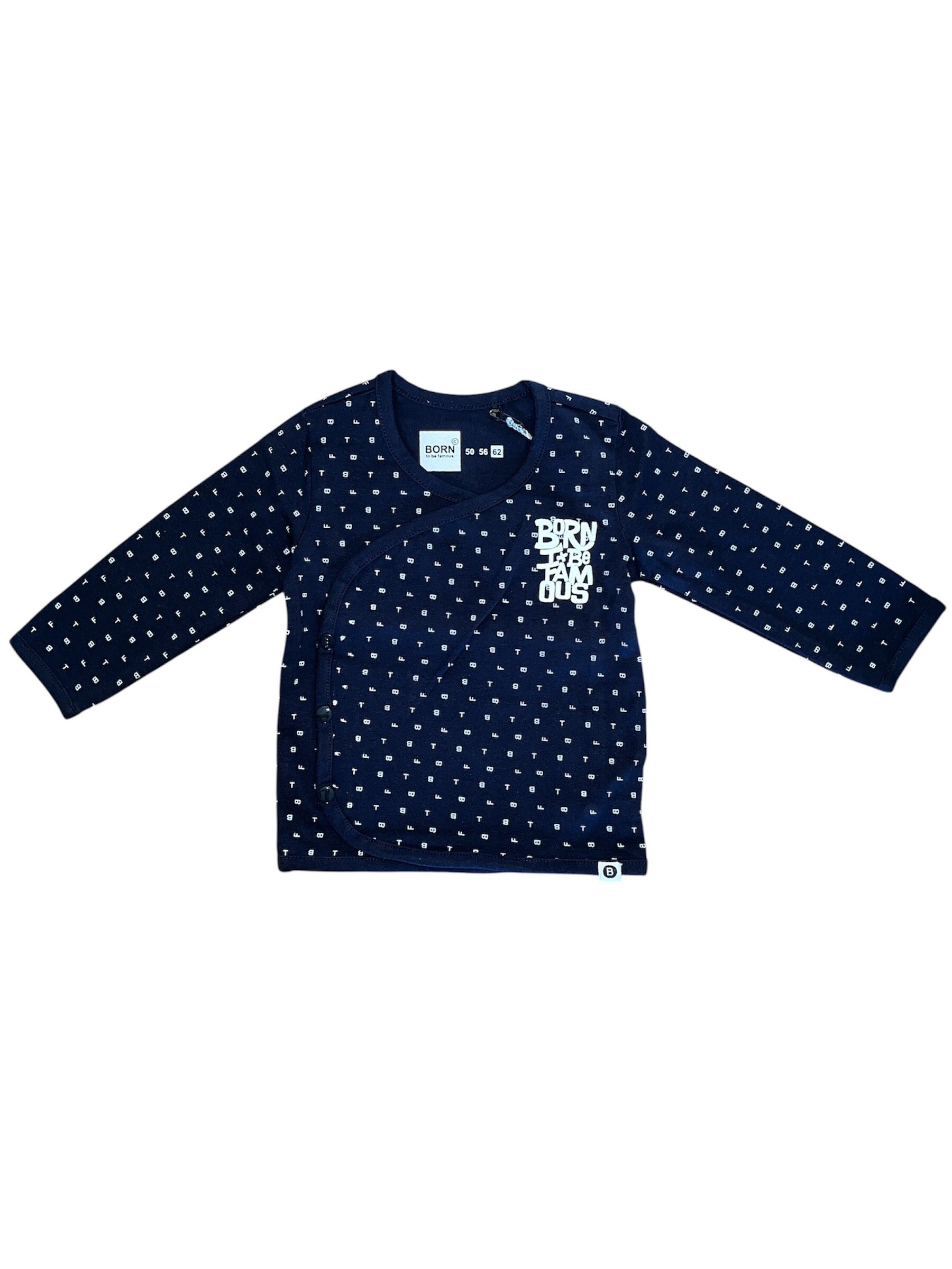 Overslag shirtje Born to be famous 62