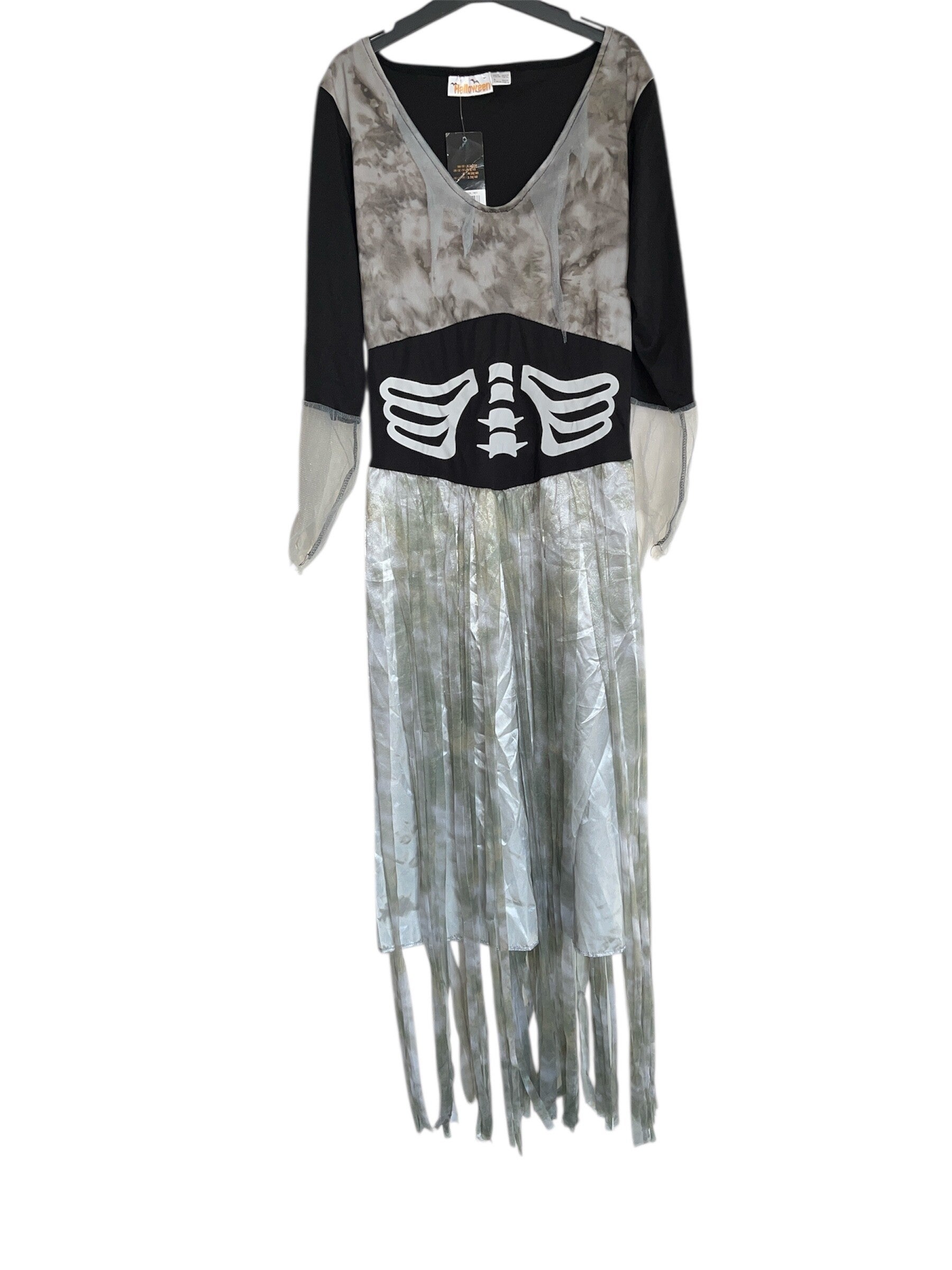 Jurk Skelet Halloween S