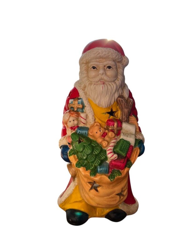 Kerstman theelichten houder