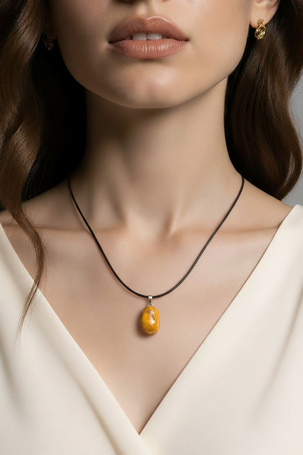 Collier Agate – Équilibre et Sérénité