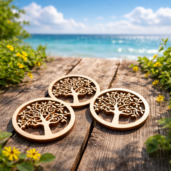 Plaque en bois – Arbre de Vie (5 cm)