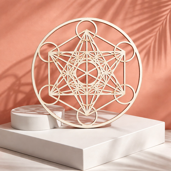 Cube de Métatron en bois – 30 cm