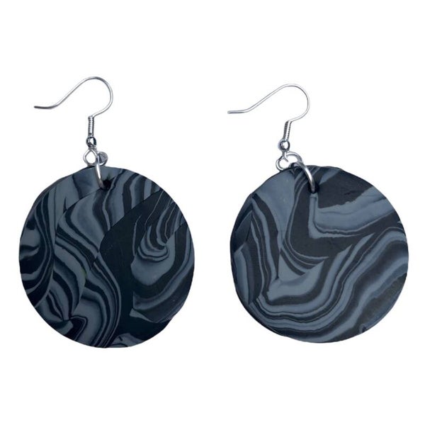 Swirl earrings - Moon