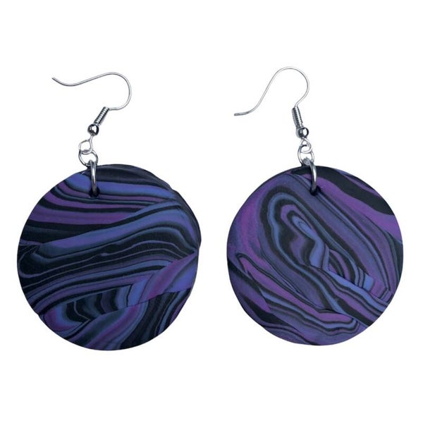 Swirl earrings - Mercury