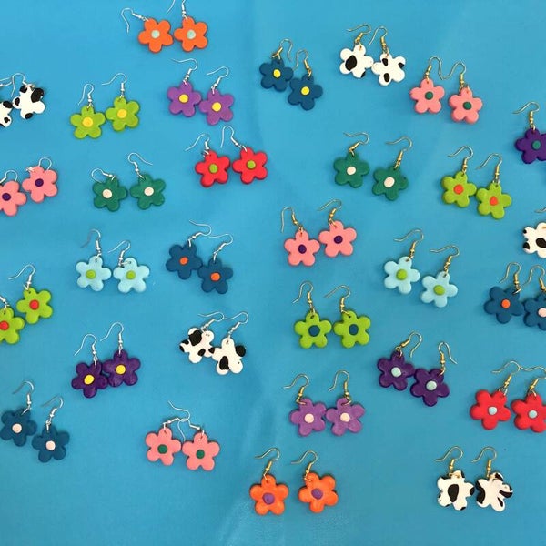 Flower earrings