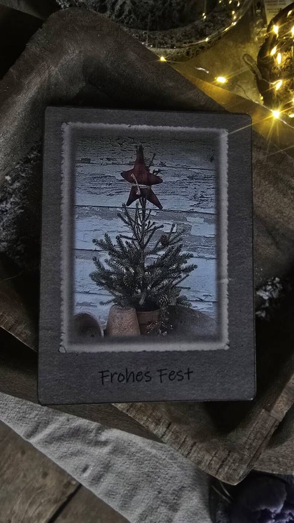 Bordje 'frohes fest'