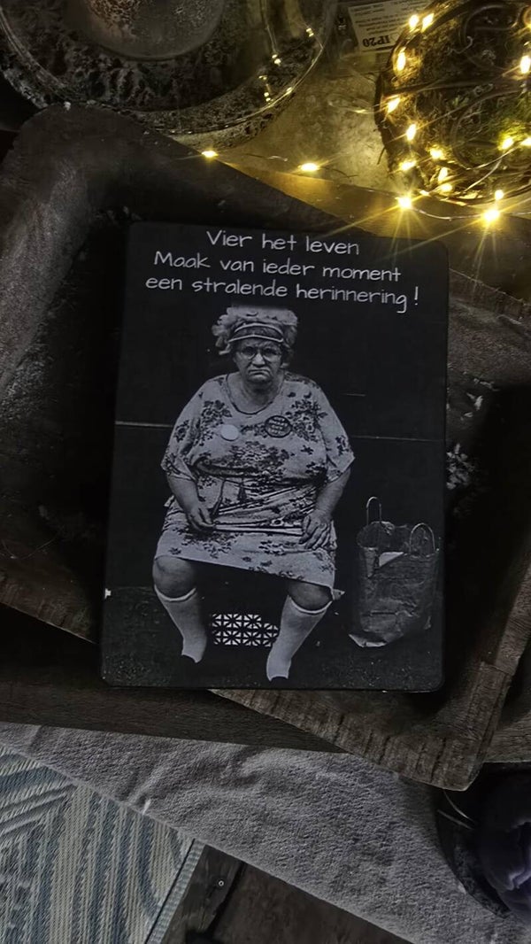 Bordje 'stralende herinnering'