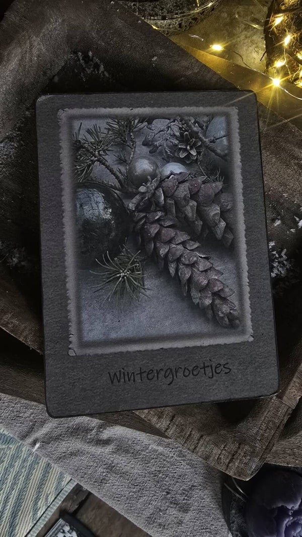 Bordje 'wintergroetjes'