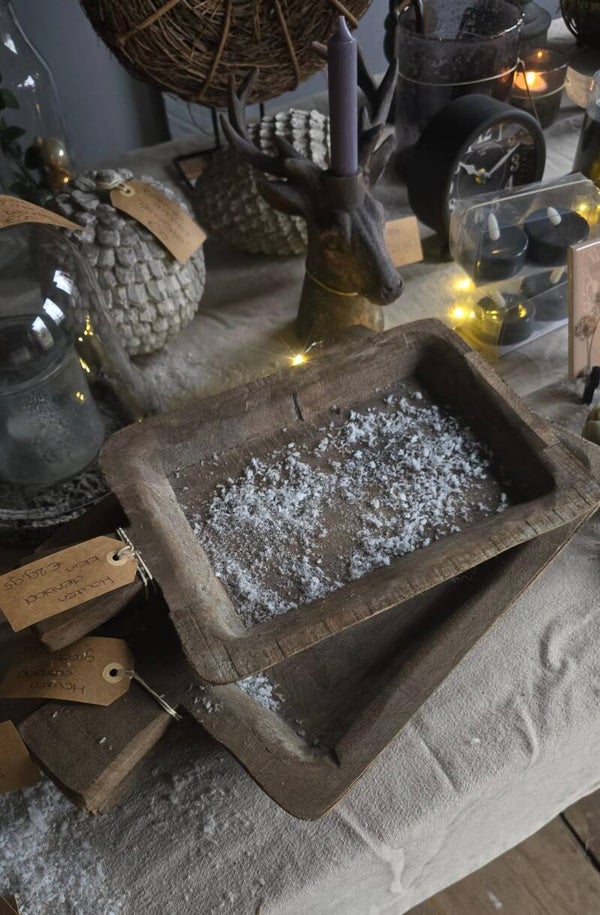 Houten dienblad groot